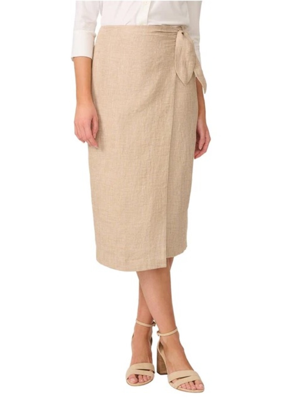 NEW w/tags J.MCLAUGHLIN Carlie Side Tie Linen Skirt. Size 6.